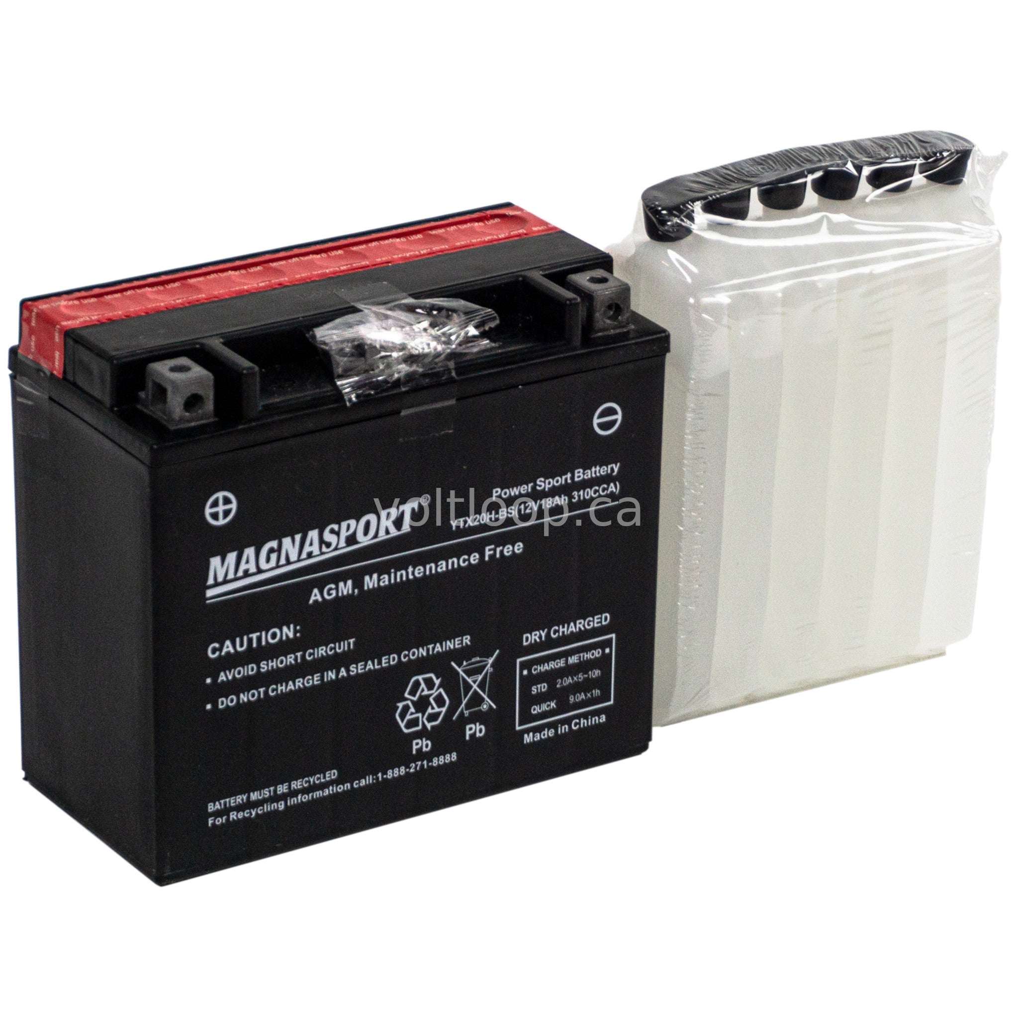 Magnasport YTX20H-BS 12V Advanced AGM Battery | 310 CCA – Voltloop