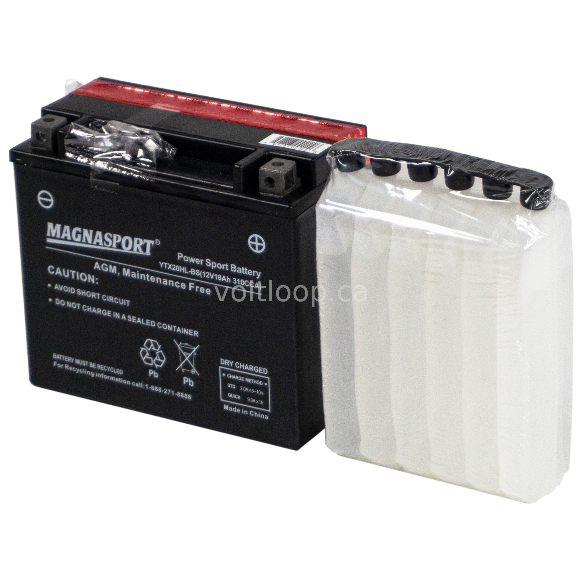 Magnasport YTX20HL-BS 12V Advanced AGM Battery | 310 CCA