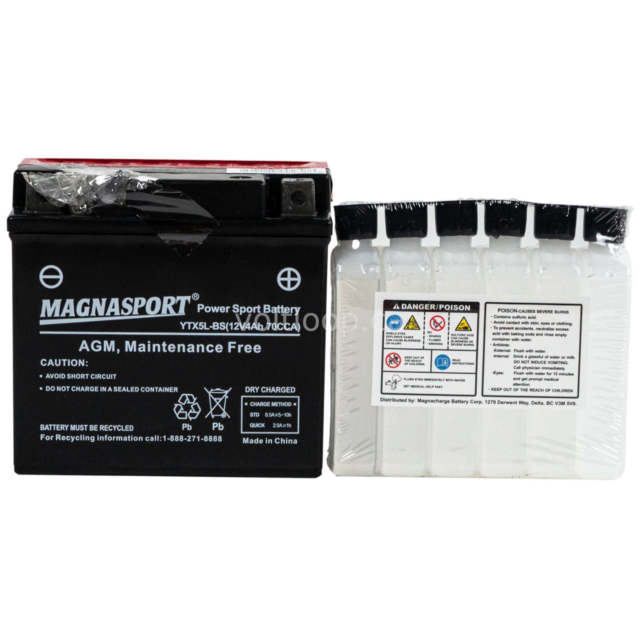 YTX5L-BS Gel Battery For CPI Aragon 25 GP 2007-2009 (12V, 4Ah) - Citomerx 9 thumbnail image