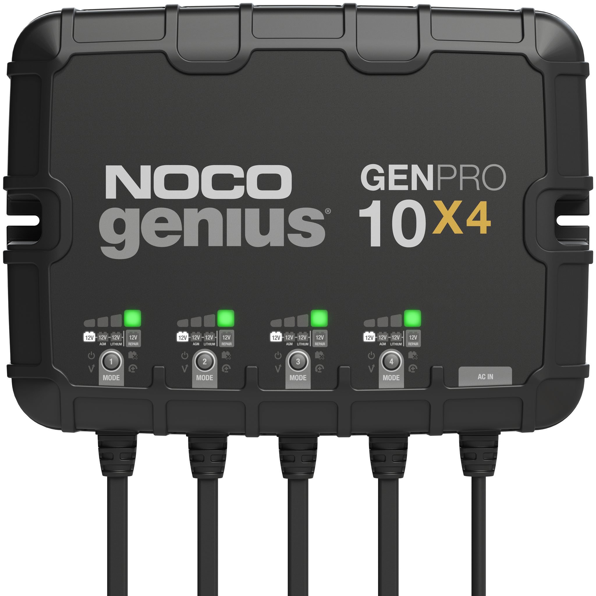 GNP Pro ジーエヌピープロ 八箱 Noco GENPRO10X4 12V 4 Bank On-Board Battery Charger – Voltloop